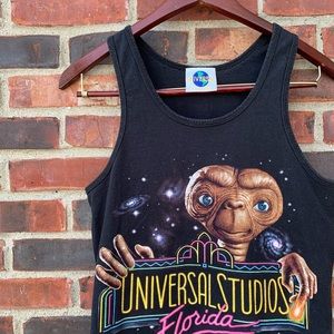 Vtg 90s Rare Universal Studios ET Tank Top